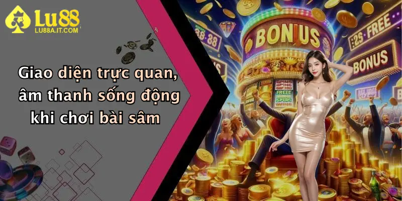 Game Bài Sâm: Đăng Ký Lu88 Nhận Quà Lớn, Đánh Sâm Đổi Thưởng Cực Đã 3 Giao diện trực quan, âm thanh sống động khi chơi bài sâm